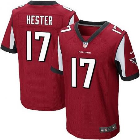 [Elite] Hester Atlanta Football Team Jersey -Atlanta #17 Devin Hester Jersey (Red)