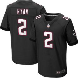 [Elite] Ryan Atlanta Football Team Jersey -Atlanta #2 Matt Ryan Jersey (Black)