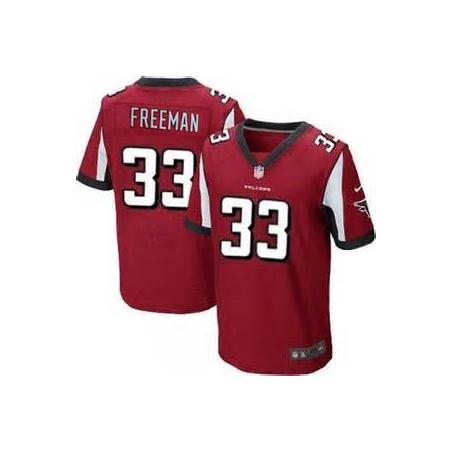 [Elite] Freeman Atlanta Football Team Jersey -Atlanta #33 Devonta Freeman Jersey (Red)