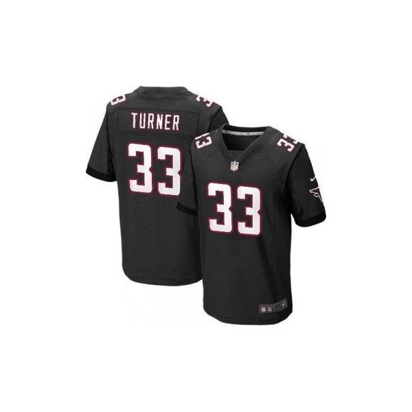 [Elite] Turner Atlanta Football Team Jersey -Atlanta #33 Michael Turner Jersey (Black)