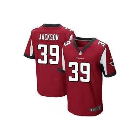 [Elite] Jackson Atlanta Football Team Jersey -Atlanta #39 Steven Jackson Jersey (Red)