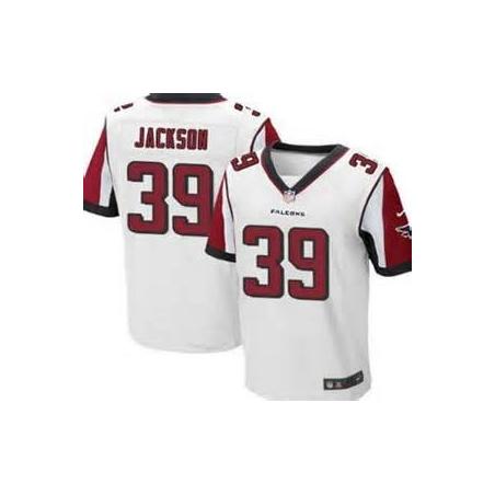 [Elite] Jackson Atlanta Football Team Jersey -Atlanta #39 Steven Jackson Jersey (White)