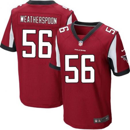 [Elite] Weatherspoon Atlanta Football Team Jersey -Atlanta #56 Weatherspoon Jersey (Red)