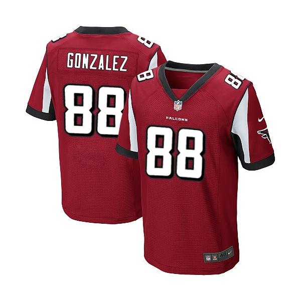 [Elite] Gonzalez Atlanta Football Team Jersey -Atlanta #88 Tony Gonzalez Jersey (Red)