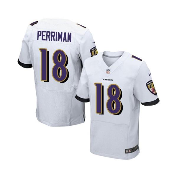 [Elite] Perriman Baltimore Football Team Jersey -Baltimore #18 Breshad Perriman Jersey (White)