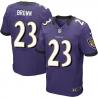 [Elite] Brown Baltimore Football Team Jersey -Baltimore #23 Chykie Brown Jersey (Purple)