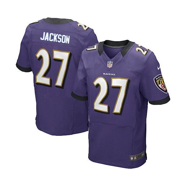 [Elite] Jackson Baltimore Football Team Jersey -Baltimore #27 Asa Jackson Jersey (Purple)