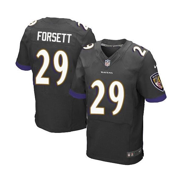 [Elite] Forsett Baltimore Football Team Jersey -Baltimore #29 Justin Forsett Jersey (Black)