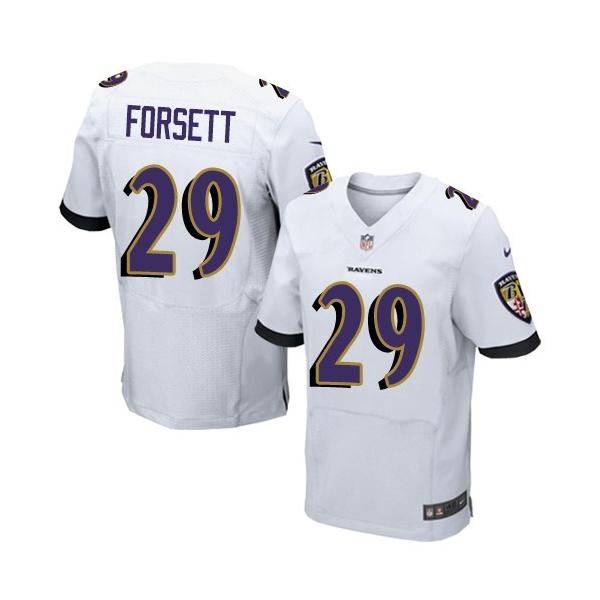 [Elite] Forsett Baltimore Football Team Jersey -Baltimore #29 Justin Forsett Jersey (White)