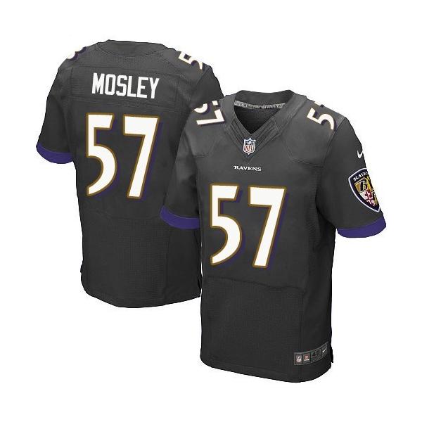 [Elite] Mosley Baltimore Football Team Jersey -Baltimore #57 C.J. Mosley Jersey (Black)