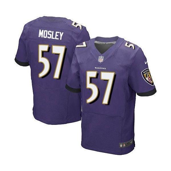 [Elite] Mosley Baltimore Football Team Jersey -Baltimore #57 C.J. Mosley Jersey (Purple)