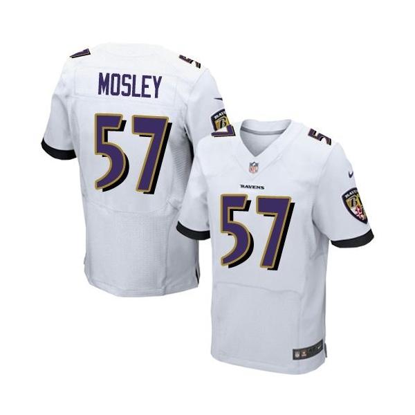 [Elite] Mosley Baltimore Football Team Jersey -Baltimore #57 C.J. Mosley Jersey (White)