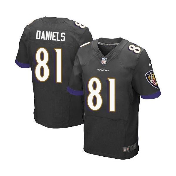 [Elite] Daniels Baltimore Football Team Jersey -Baltimore #81 Owen Daniels Jersey (Black)