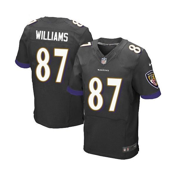 [Elite] Williams Baltimore Football Team Jersey -Baltimore #87 Maxx Williams Jersey (Black)