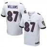 [Elite] Williams Baltimore Football Team Jersey -Baltimore #87 Maxx Williams Jersey (White)