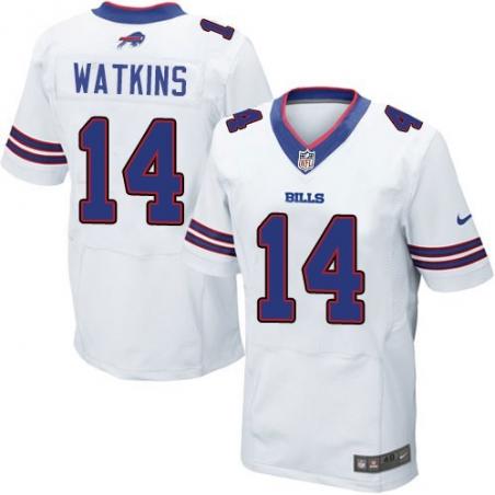 [Elite] Watkins Buffalo Football Team Jersey -Buffalo #14 Sammy Watkins Jersey (White)