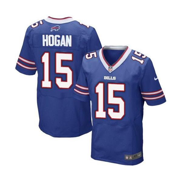 [Elite] Hogan Buffalo Football Team Jersey -Buffalo #15 Chris Hogan Jersey (Blue)