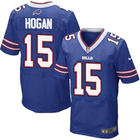 [Elite] Hogan Buffalo Football Team Jersey -Buffalo #15 Chris Hogan Jersey (Blue)