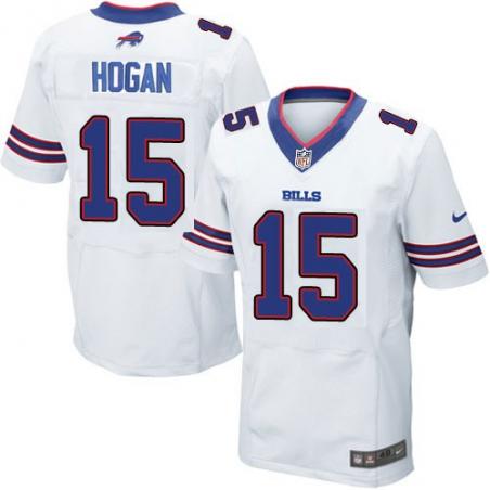 [Elite] Hogan Buffalo Football Team Jersey -Buffalo #15 Chris Hogan Jersey (White)