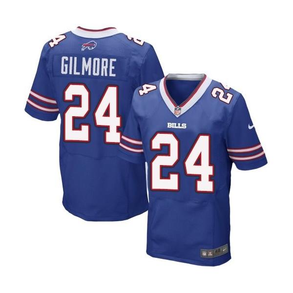 [Elite] Gilmore Buffalo Football Team Jersey -Buffalo #24 Stephon Gilmore Jersey (Blue)