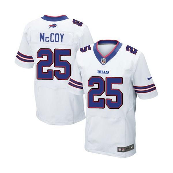 [Elite] McCoy Buffalo Football Team Jersey -Buffalo #25 LeSean McCoy Jersey (White)