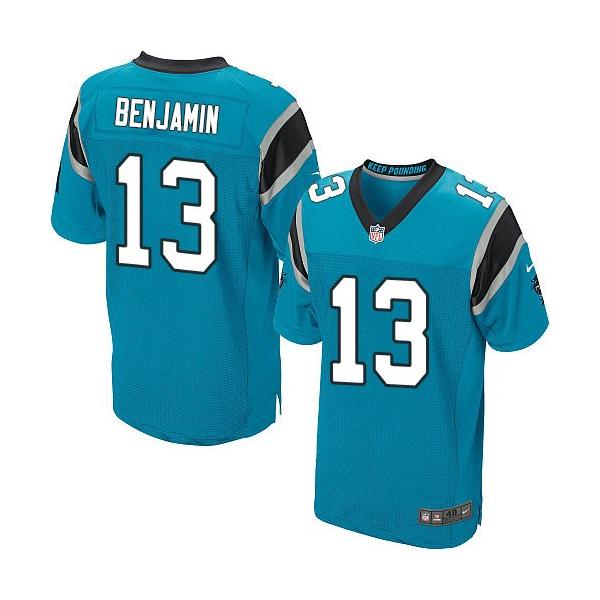 [Elite] Benjamin Carolina Football Team Jersey -Carolina #13 Kelvin Benjamin Jersey (Blue)