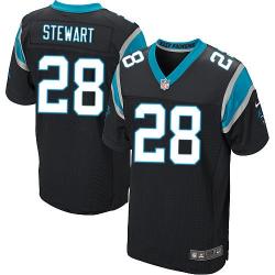 [Elite] Stewart Carolina Football Team Jersey -Carolina #28 Jonathan Stewart Jersey (Black)