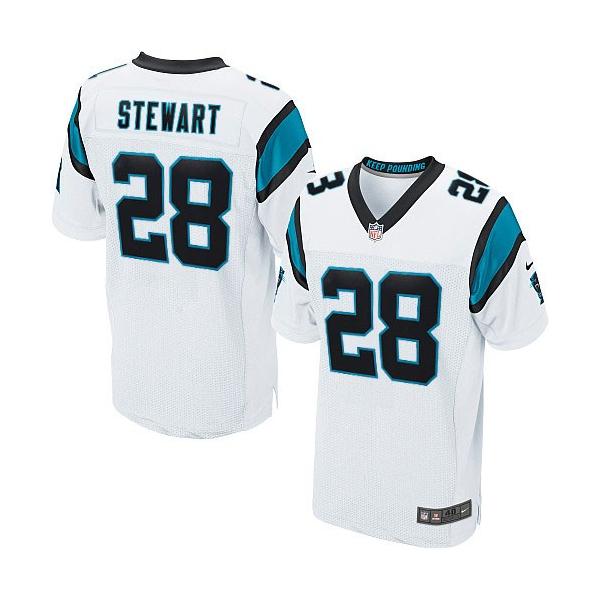 [Elite] Stewart Carolina Football Team Jersey -Carolina #28 Jonathan Stewart Jersey (White)