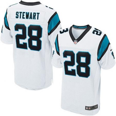 [Elite] Stewart Carolina Football Team Jersey -Carolina #28 Jonathan Stewart Jersey (White)