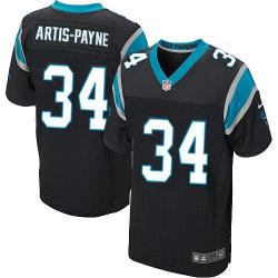 [Elite] Artis-Payne Carolina Football Team Jersey -Carolina #34 Cameron Artis-Payne Jersey (Black)