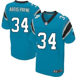 [Elite] Artis-Payne Carolina Football Team Jersey -Carolina #34 Cameron Artis-Payne Jersey (Blue)