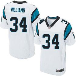 [Elite] Williams Carolina Football Team Jersey -Carolina #34 DeAngelo Williams Jersey (White)