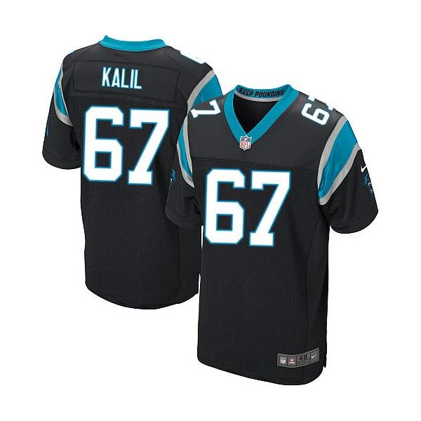 [Elite] Kalil Carolina Football Team Jersey -Carolina #67 Ryan Kalil Jersey (Black)