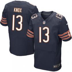 [Elite] Knox Chicago Football Team Jersey -Chicago #13 Johnny Knox Jersey (Blue)