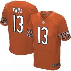 [Elite] Knox Chicago Football Team Jersey -Chicago #13 Johnny Knox Jersey (Orange)