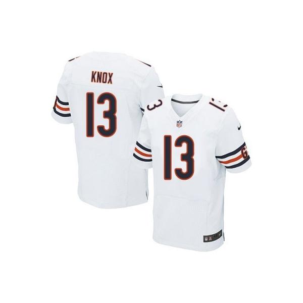 [Elite] Knox Chicago Football Team Jersey -Chicago #13 Johnny Knox Jersey (White)