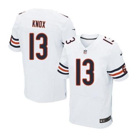 [Elite] Knox Chicago Football Team Jersey -Chicago #13 Johnny Knox Jersey (White)