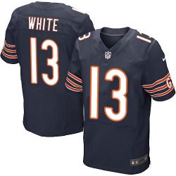 [Elite] White Chicago Football Team Jersey -Chicago #13 Kevin White Jersey (Blue)