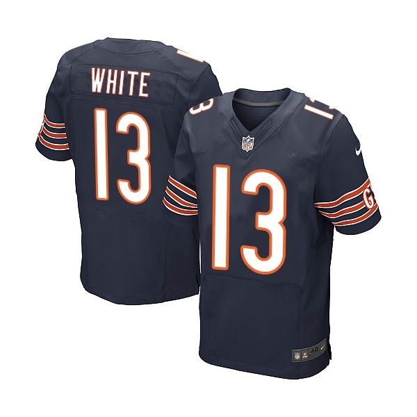 [Elite] White Chicago Football Team Jersey -Chicago #13 Kevin White Jersey (Blue)