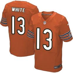 [Elite] White Chicago Football Team Jersey -Chicago #13 Kevin White Jersey (Orange)