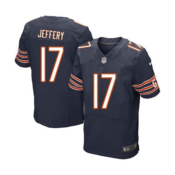 [Elite] Jeffery Chicago Football Team Jersey -Chicago #17 Alshon Jeffery Jersey (Blue)