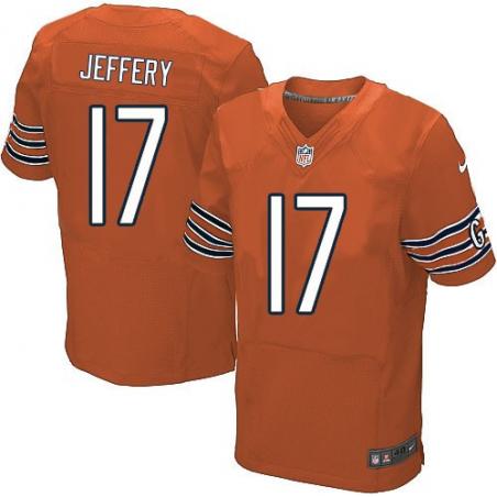 [Elite] Jeffery Chicago Football Team Jersey -Chicago #17 Alshon Jeffery Jersey (Orange)