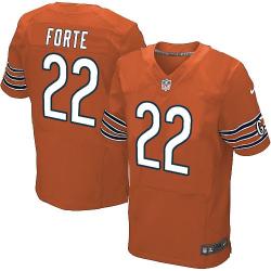 [Elite] Forte Chicago Football Team Jersey -Chicago #22 Matt Forte Jersey (Orange)