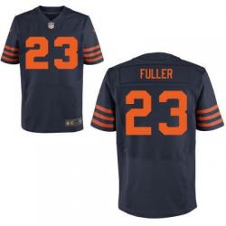 [Elite] Fuller Chicago Football Team Jersey -Chicago #23 Kyle Fuller Jersey (Blue, orange number)