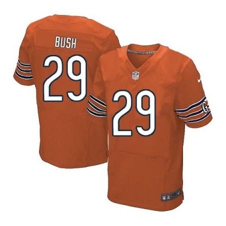 [Elite] Bush Chicago Football Team Jersey -Chicago #29 Michael Bush Jersey (Orange)