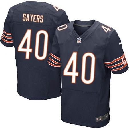 [Elite] Sayers Chicago Football Team Jersey -Chicago #40 Gale Sayers Jersey (Blue)