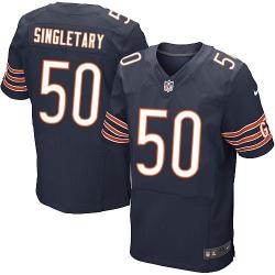 [Elite] Singletary Chicago Football Team Jersey -Chicago #50 Mike Singletary Jersey (Blue)