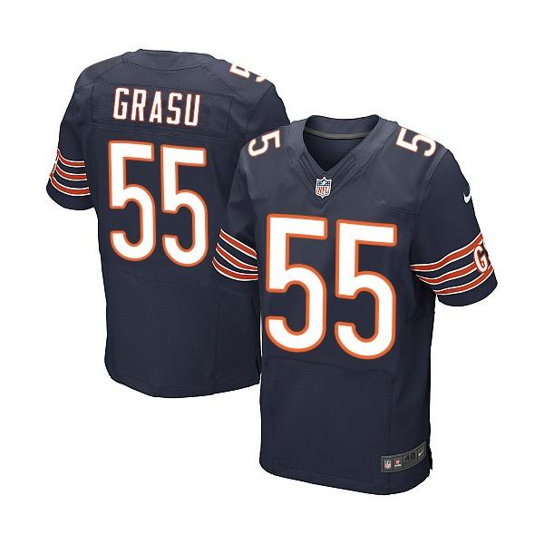 [Elite] Grasu Chicago Football Team Jersey -Chicago #55 Hroniss Grasu Jersey (Blue)