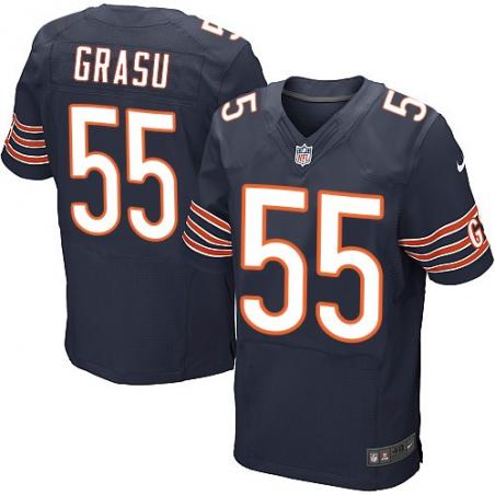 [Elite] Grasu Chicago Football Team Jersey -Chicago #55 Hroniss Grasu Jersey (Blue)