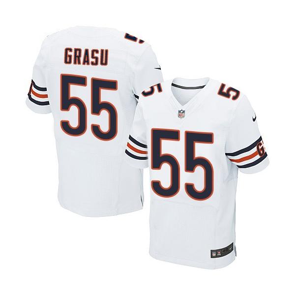 [Elite] Grasu Chicago Football Team Jersey -Chicago #55 Hroniss Grasu Jersey (White)